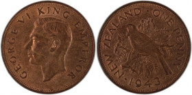 New Zealand Penny 1943