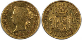 Philippines 1 Peso 1865 Gold
