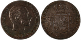 Philippines 20 Centimos 1884 Rare Silver