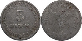 Philippines Culion Islands 5 Centavos 1913 Rare