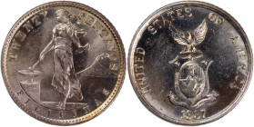 Philippines 20 Centavos 1937 M Silver