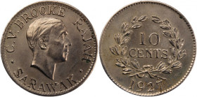 Sarawak 10 Cents 1927 H