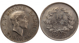 Sarawak 10 Cents 1934 H