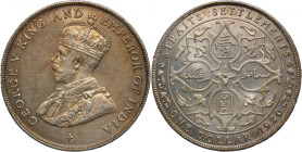 Straits Settlements 1 Dollar 1920 Silver