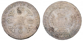 Austrian Netherlands Kronenthaler 1763 Silver
