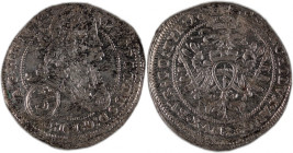 Austria 3 Krauzers 1695 Vienna Silver