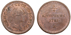 Austria 1/4 Kreuzer 1781 B