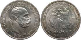 Austria (Hungary) 5 Korona 1907 Silver