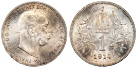 Austria 1 Corona 1914 Silver