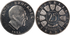 Austria 25 Schilling 1962 Low Mintage Silver