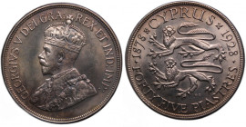 Cyprus 45 Piastres 1928 Silver