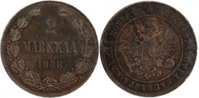 Finland 2 Markkaa 1908 L Silver