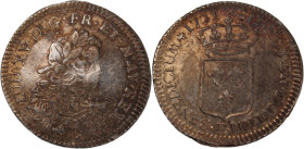 France 1/3 Ecu 1721 E Key Date Silver