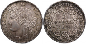 France 5 Francs 1849 A Silver