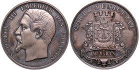 France Medal Napoleon III Silver 65.7 Gm