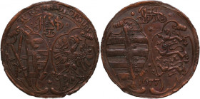 Germany Saxony Albertine 1 Rechenpfennig (Token) 1677