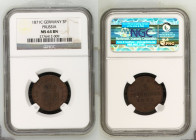 Germany Prussia 3 Pfennig 1871 C