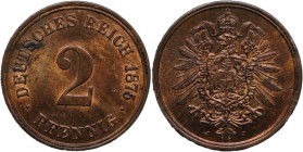 Germany 2 Pfennig 1875 J