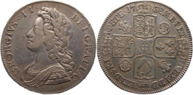 Great Britain 1/2 Crown 1732 Silver