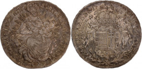 Hungary 1/2 Thaler 1782 B Silver