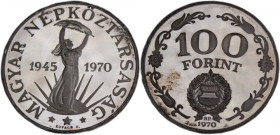 Hungary 100 Forint 1970 Silver
