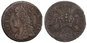 Ireland 6 Pence 1689