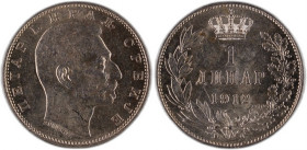 Serbia 1 Dinar 1912 Silver