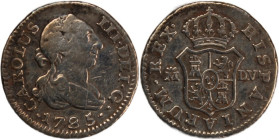 Spain 1/2 Real 1785 Silver