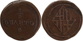 Spain 1/2 Quarto 1811