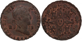 Spain 2 Maravedis 1828