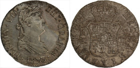 Spain 2 Reales 1833 AJ Silver