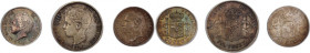 Spain Lot of 3 Coins 1885-1902 Silver