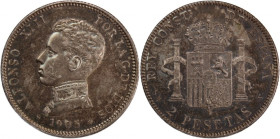 Spain 2 Pesetas 1905 SMV Silver