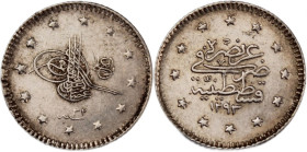 Turkey Ottoman Empire 1 Kurus 1906 (AH1293/32) Silver