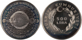 Turkey 500 Lira 1984 Silver