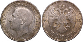 Yugoslavia 50 Dinar 1932 Silver