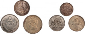 Latvia/Lithuania 1924/1926/1936 (Lot of 3 Coins)