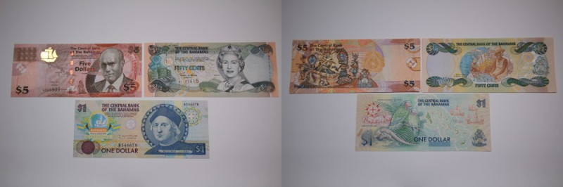 Bahamas Lot of 3 Notes 1992-2013 Notes for Study 
Grade: UNC