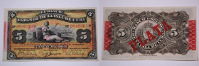 Cuba 5 Pesos 1896 PLATA
