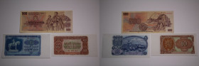 Czechoslovakia Lot of 3 Notes 1953-1973