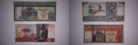 Egypt Lot of 2 Notes 10 & 20 Pounds 1976