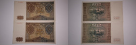 Poland Lot of 2 Notes 100 Zlotych 1941