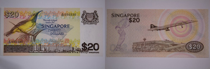 Singapore 20 Dollars 1979 Pick#12&nbsp; A29#050330 
Grade: UNC