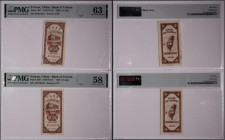 Taiwan Lot of 2 Notes Chinese Administration 5 cents 1949
