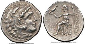 MACEDONIAN KINGDOM. Alexander III the Great (336-323 BC). AR drachm (18mm, 4.18 gm, 12h). NGC Choice XF 5/5 - 4/5. Posthumous issue, Magnesia ad Maean...