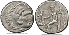 MACEDONIAN KINGDOM. Alexander III the Great (336-323 BC). AR drachm (17mm, 4h). NGC XF. Posthumous issue, uncertain mint in western Asia Minor, ca. 32...