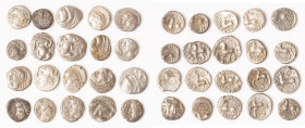 ANCIENT LOTS. Celtic. Gaul. Ca. mid 1st century BC. Lot of twenty (20) AR quinarii. VG-VF. Includes: Twenty AR quinarii, various tribes and types. SOL...