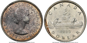Elizabeth II Dollar 1955 MS63 NGC, Royal Canadian mint, KM54. HID09801242017 © 2024 Heritage Auctions | All Rights Reserved www.HA.com/TexasAuctioneer...
