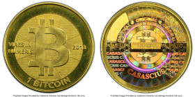 Casasscius brass Unloaded (Redeemed) 1 Bitcoin (BTC) 2013 MS67 PCGS, Ahonen-pg 94. Total Issued: 8,352. Series 2. Type PF2. 28.5mm. Firstbits 13Cqgb5D...