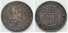 Louis XV Ecu 1721-(9) XF, Rennes mint, KM459.25, Dav-1328. Not Encapsulated by NGC due to Contemporary Counterfeit. HID09801242017 © 2024 Heritage Auc...